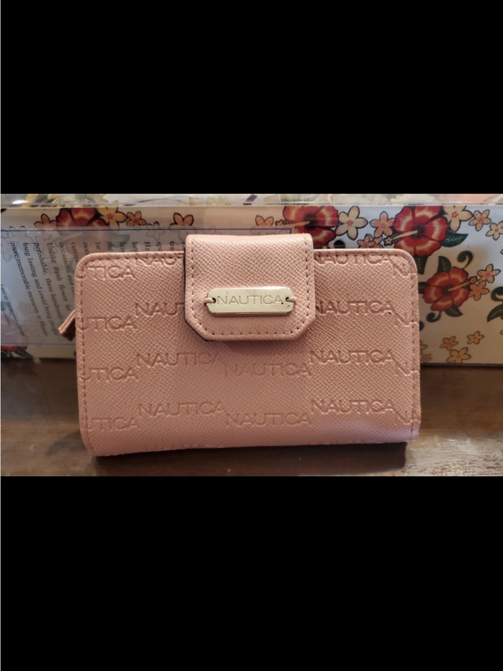 Nautica Pink & Navy RFID Bifold Wallet